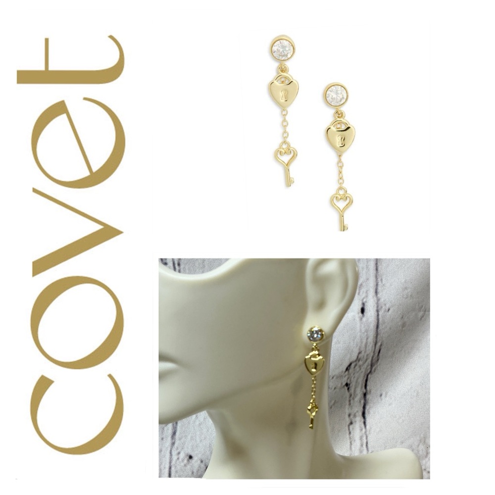 🐘🐘💓 Covet Lock and Key Earrings